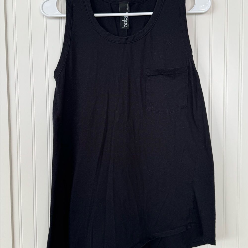 bobi Black Tie Tank Top - Size Large